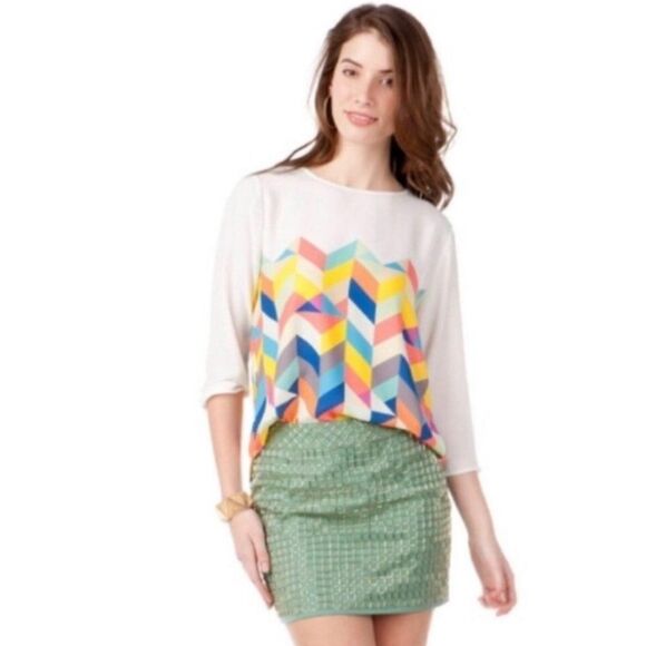 Quinn Beaded Mini Skirt Size M - Picture 1 of 12